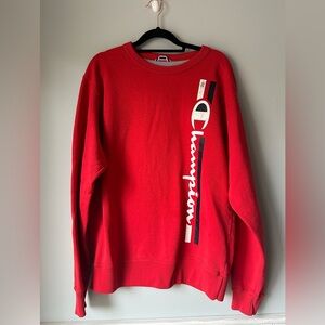 Champion vintage Vibrant Red Knit Top‎ sweatshirt